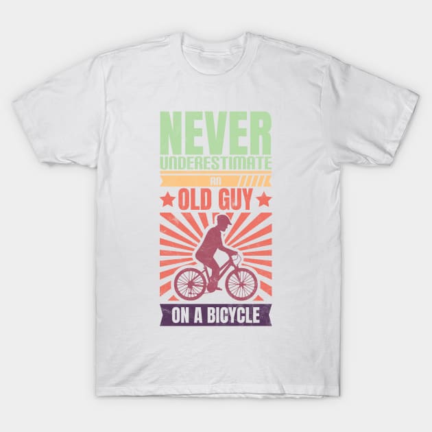 Bycicle Cyclist Grandpa T-Shirt by avshirtnation